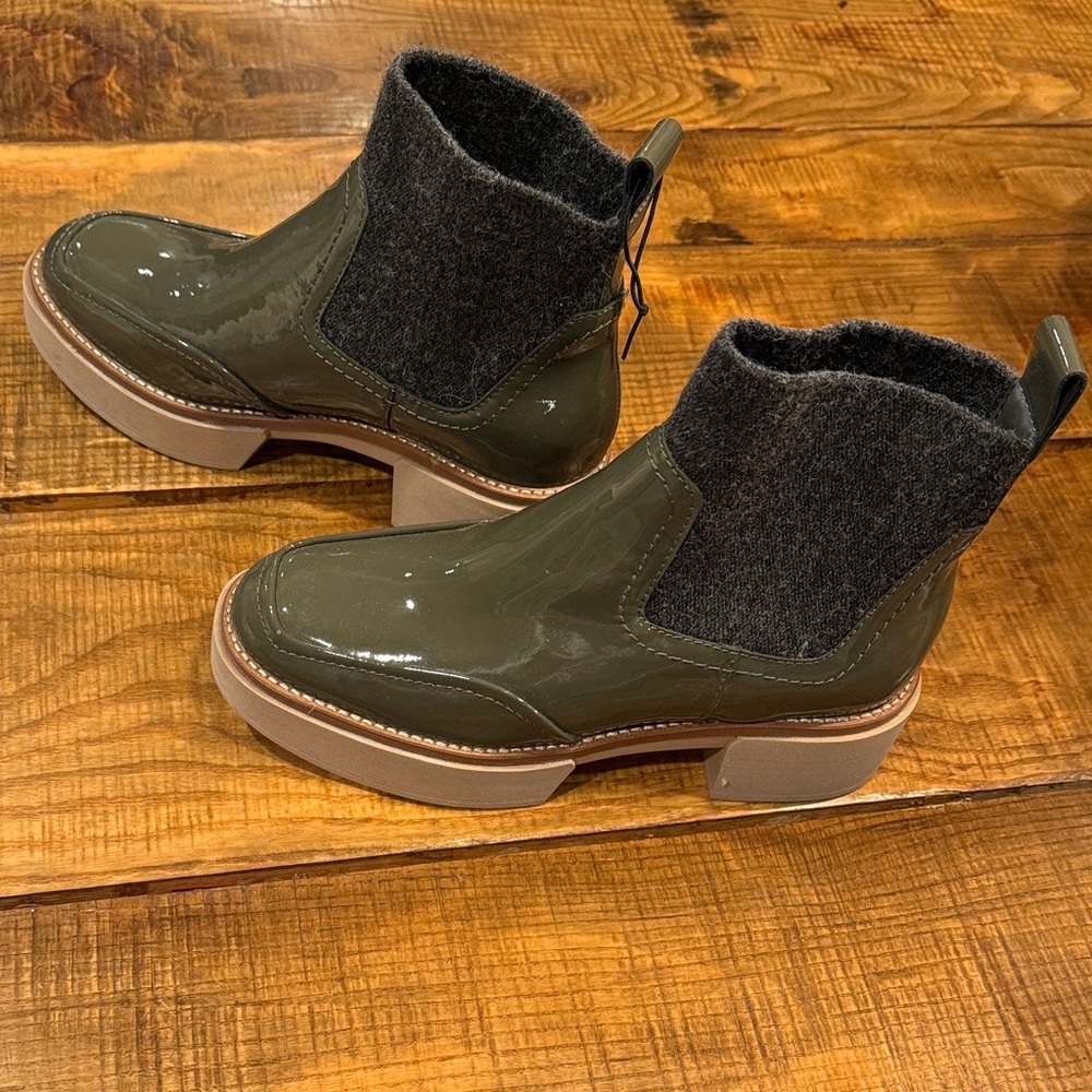 Dolce Vita Saline H2O Olive Ankle Boots